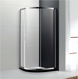 Porte de douche en verre coulissante de style carré moderne Cadre en aluminium de 6mm d'épaisseur Surface polie Prix abordable Appartement Salles de bains - Product Image 5