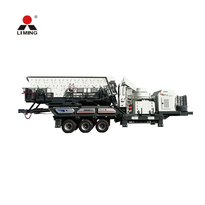 Coal Crusher Mobile Menghancurkan Skrining dan Pasir Mesin Cuci Station Ponsel Cone Crusher