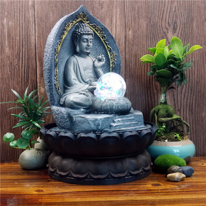 Statue de bouddha créative fontaine résine <span class=keywords><strong>Zen</strong></span> transport décoration pour <span class=keywords><strong>bureau</strong></span> à domicile salon ouverture cadeau bouddhisme <span class=keywords><strong>Feng</strong></span> <span class=keywords><strong>Shui</strong></span> - Product Image 5
