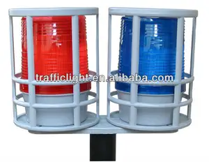 AC110V 220V blue & red rechargeable warning light