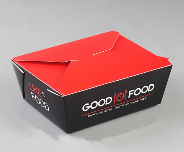 Chinese custom printed paper lunch food packing chicken boxes for packaging