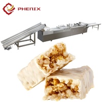 Chauffage au gaz Automatique D'arachide Chikki Muesli Barre de Céréale Formant Barre Granola Faisant La Machine Ligne de Production