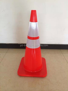 70Cm Chất Lượng Cao Phản Quang PVC Giao Thông Cone Nhà Máy Giá Mềm Đường An Toàn Cone Giao Thông Cone - Product Image 2