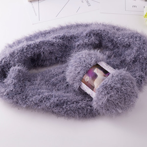 COOMAMUU doux fausse fourrure Mohair <span class=keywords><strong>laine</strong></span> cachemire fil en peluche vison fil pour bricolage tricot à la main Crochet pull fil bébé <span class=keywords><strong>m</strong></span>élange fil - Product Image 5