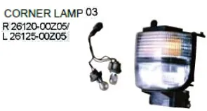 닛산 451/459/536/452 시리즈 자동 차 코너 램프 구석 빛을 위한 OEM 26120-00Z05 26125-00Z05