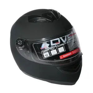 Nuovo Dual Visiera <span class=keywords><strong>Nero</strong></span> <span class=keywords><strong>Opaco</strong></span> Strada Della Bici di Sport del Motociclo del Fronte Pieno del <span class=keywords><strong>Casco</strong></span> M/L/XL - Product Image 1