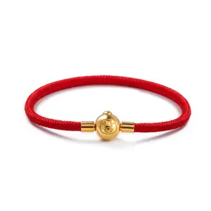 Pig Year Lucky Red Rope Bracelet SpongeBob Zodiac Pork Transfer Braided Hand Strap Couple Simple Personality Bracelet