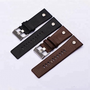 Correas de reloj de cuero genuino de 28mm serie correa de reloj pulsera para DSL