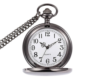 تخصيص الفضة الذهب العتيقة اليابان Movt بالجملة ساعة جيب كوارتز - Product Image 3