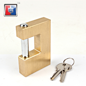 Lucchetto a Cilindro Scorrevole Resistente alle Intemperie, Miglior Deposito Esterno, Lucchetti Rettangolari in Ferro Resistente con 2 Chiavi Uguali - Product Image 5