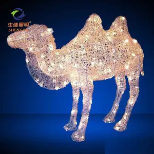 动物形状 LED 3D 图案装饰灯骆驼独特的户外造型灯