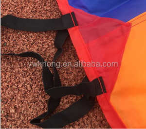 12 poignees <span class=keywords><strong>Maternelle</strong></span> enfants éducatifs pour enfants jouer net arc-en-ciel <span class=keywords><strong>parachute</strong></span>-PH108 - Product Image 6