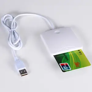 USB 접촉 마이크로소프트 USB-CCID 운전사를 위한 SIM 구멍을 가진 똑똑한 칩 카드 IC 카드 판독기 작가