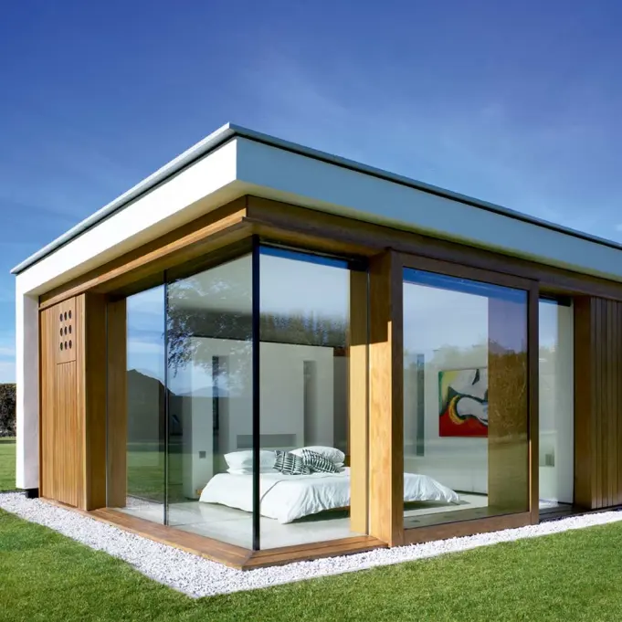 Hot Koop 20ft Prefab Living Container Huis Modieuze Luxe Container Huis Voor Hotel Of Living