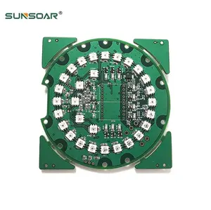 圆灯pcb led pcb板94v0 rohs pcb板及电路图