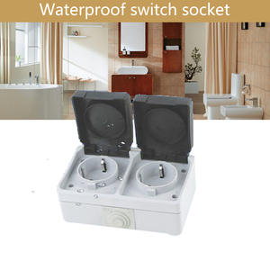 Piso impermeable toma de corriente eléctrica y el interruptor de salida de <span class=keywords><strong>alemania</strong></span> - Product Image 1