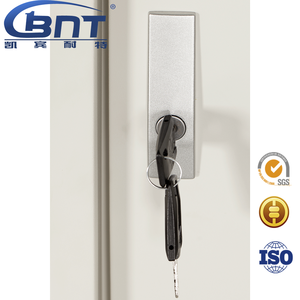 Estantería de oficina con 2 puertas correderas de vidrio, muebles de oficina de acero - Product Image 6