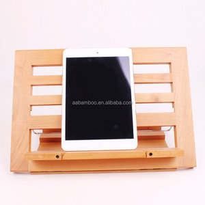 حامل خشبي من الخيزران للكتب / الدفاتر / المفكرات للقراءة، حامل لكتب الطبخ - Product Image 4