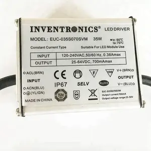 35w Inventronics Waterproof euc-035s105svm constant current led drive power