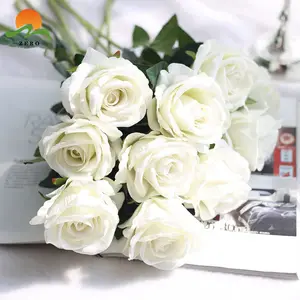 Bunga Buatan Romantis, Bunga Mewah Mawar Merah Diawetkan Mawar untuk Dekorasi Pernikahan