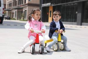 Groothandel Custom 1-3 Jaar Oud Populair Plastic Veilig Speelgoed Zigeunerfiets <span class=keywords><strong>Baby</strong></span> Wandelaars Kid 3 Wiel Balansfiets Voor Kinderen - Product Image 5