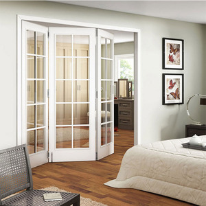 Inserts <span class=keywords><strong>de</strong></span> porte en bois pour l'intérieur au design moderne, porte pliante en verre - Product Image 3