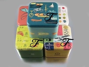 Kim loại vuông hộp thiếc cho đồng hồ đóng gói đồng hồ bán lẻ gói hộp thiếc - Product Image 4