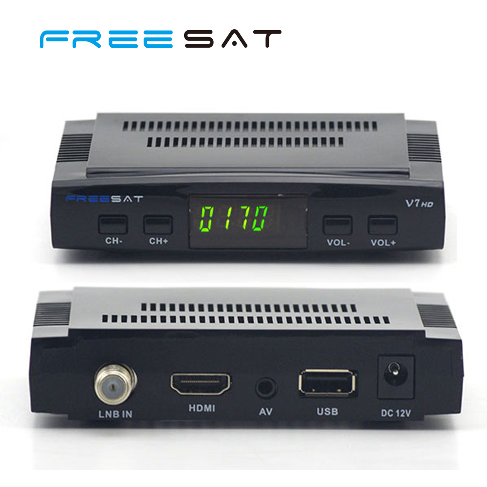 Мини Freesat V7 HD Спутниковый Ресивер DVB-S2 Set Top Box Поддержка USB WiFi Cccam Biss Ключ Powervu