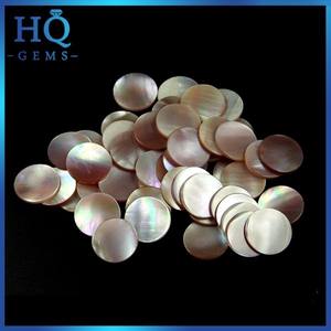 Natural Pink Shell Discs Round Pink Pearl Shell Slice - Product Image 5