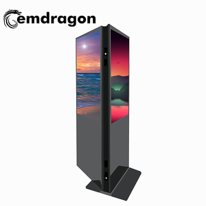 Trong nhà 32 "tầng đứng điện tử double side Màn hình kép kiosk hiển thị quảng cáo LCD hiển thị cảm ứng kỹ thuật số biển <span class=keywords><strong>Player</strong></span> - Product Image 6