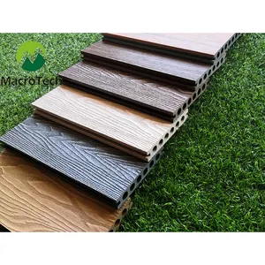 Macrotech Decking Decorative China Factory Wpc Decking Timber Wood Plastic Composite Decking Garden Supply Engineered Flooring