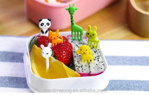 10 pz/borsa Nuovo Set di Forchettine Decorative in Resina a Forma di Animali della Fattoria e Frutta, Ideali <span class=keywords><strong>per</strong></span> Bento e <span class=keywords><strong>Pranzo</strong></span> <span class=keywords><strong>per</strong></span> Bambini, Segnaposto in Plastica Decorativi - Product Image 3
