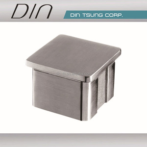 Tapa de extremo cuadrada de acero inoxidable resistente a la oxidación para pasamanos de escalera - Product Image 1