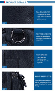 Low MOQ Custom Design <strong>Black</strong> Female Genuine Leather Women <strong>Handbag</strong> <strong>Black</strong> <strong>Handbag</strong> <strong>Small</strong> - Product Image 4