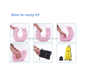 Gối Cao Su Non Hình Chữ U Mềm Cho Người Lớn Xe Hơi Đệm Tựa Cổ Mát Xa Du Lịch 2022 Hoàn Toàn Mới Tùy Chỉnh OEM Hiện Đại In ISO, CQC - Product Image 4