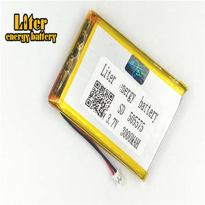 Plugue 2.0-2 P <span class=keywords><strong>3</strong></span>.7 505575 mah 3000 V Recarregável lipo bateria solar bateria de lítio polímero de iões de lítio com PCM - Product Image 1