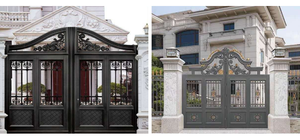 Designs <span class=keywords><strong>de</strong></span> portails en aluminium pour maisons/Style rétro européen <span class=keywords><strong>Porte</strong></span> <span class=keywords><strong>d</strong></span>'<span class=keywords><strong>entrée</strong></span> en aluminium Portail <span class=keywords><strong>de</strong></span> maison/Designs <span class=keywords><strong>de</strong></span> portails principaux en aluminium - Product Image 3