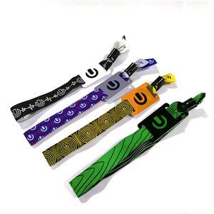 음악 축제 패브릭 손목밴드 직조 <span class=keywords><strong>NFC</strong></span> 팔찌 맞춤형 MIFARE 울트라라이트 RFID 팔찌 - Product Image 6