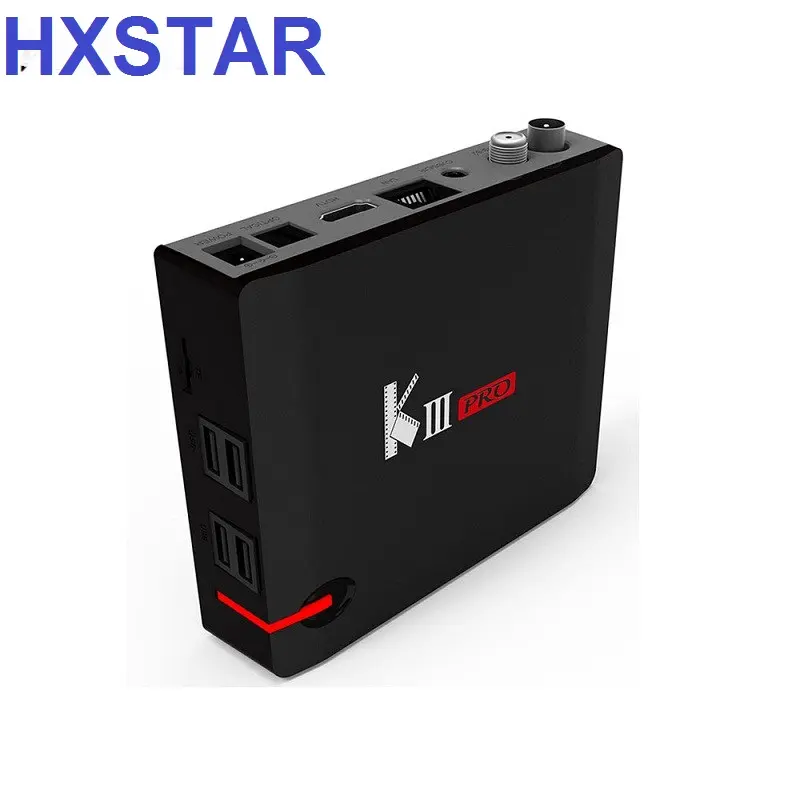 Kiii pro dvb-s2 dvb-t2 + C tiple tuner Combo tv box 4 k thu vệ tinh android tv box Amlogic S912 64 bit Octa lõi