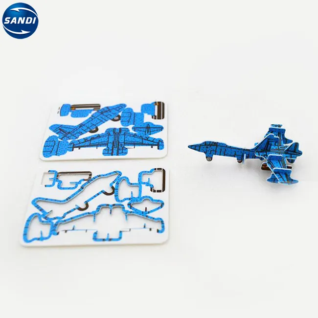 Promotional plastic plane custom 3d puzzle