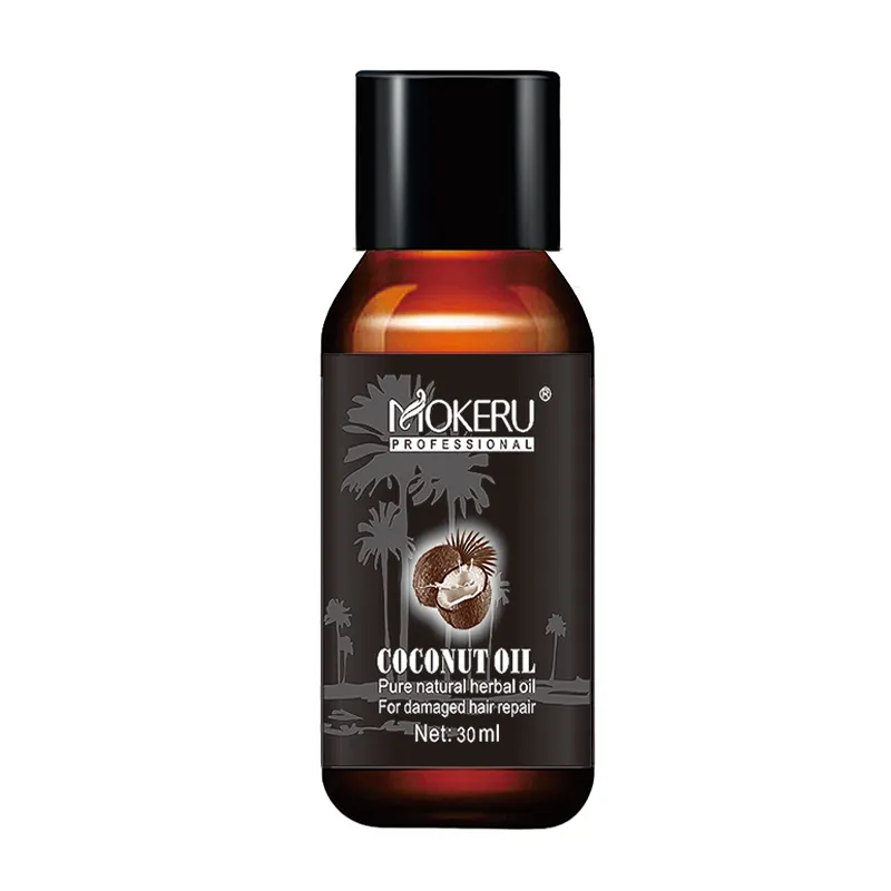 Großhandel Mokeru Bio Virgin Coconut Oil Haar Lebensmittel reparatur Beschädigte Haar behandlung Verhindern Sie Haarausfall Coconut Essent Oil