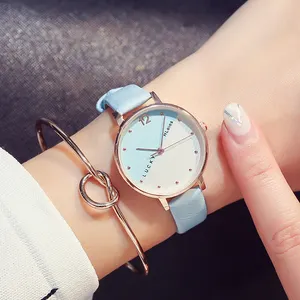 Montre à Quartz Simple pour femmes, fille, porte-bonheur, cadeau, nouvelle mode 2020