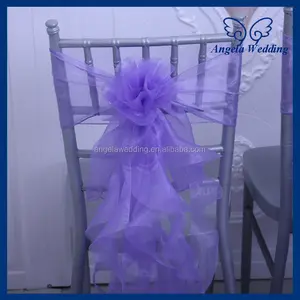 SH098C оптовая продажа элегантных роскошных сиреневых светло-фиолетовых свадебных кудрявых ивовых стульев из органзы