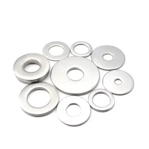 Stainless Washer Customized 304 316 Stainless Steel Din125 Flat Washer For Factory