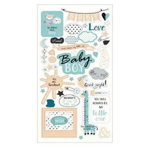 Newstyle doux rêve bébé garçon carton découpé autocollant série pour l'artisanat de scrapbooking papier