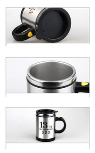 Fabricación 2017 Nueva Divertido Elegante Auto Agitación Tazas, Personalizado Diseño Impreso Taza de Café tazas de Dos Puntos - Product Image 5