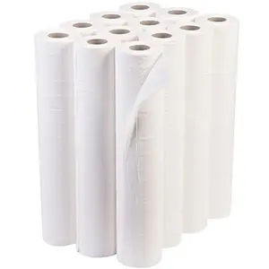 Sábanas desechables de cama en rollo, hoja de papel de mesa de masaje, Color blanco o personalizado, 2000 rollos