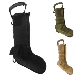 Wholesale 2022 hot sale camouflage socks high quality 7colors outdoor creative nylon tactical christmas stocking with hook