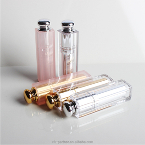 5g cuadrado claro/color de rosa/de oro/plata barras de labios tubo de plástico con UV de revestimiento por pulverización - Product Image 6
