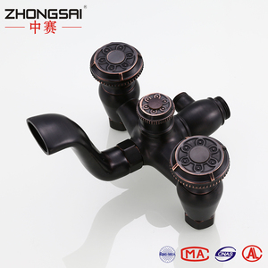 Baño de latón doble ASA antigua negro mezclador de <span class=keywords><strong>ducha</strong></span> con <span class=keywords><strong>ducha</strong></span> de mano - Product Image 6